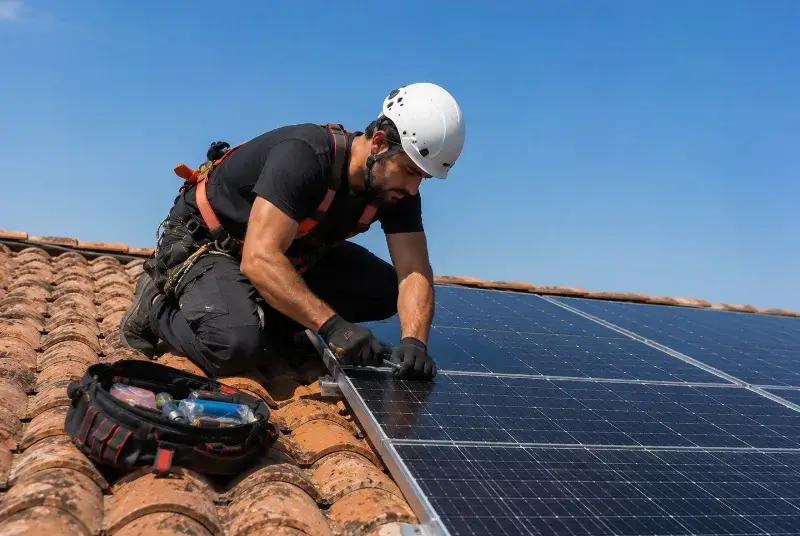 Maintenance et monitoring de panneaux solaires à Lusseray