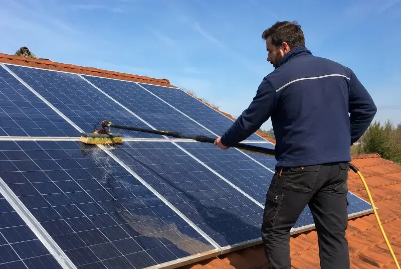 Nettoyage et entretien de panneaux solaires à Lusseray