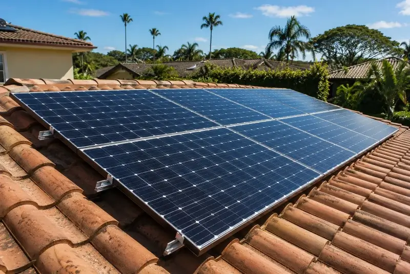 Installation de panneaux solaires à Lusseray